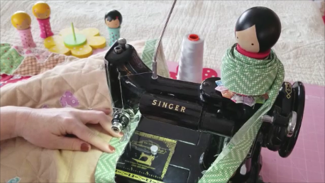 Binding Babies -- Easily Bind a Quilt on a Singer Featherweight