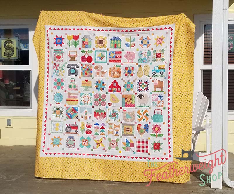 Final Quilt Top - Finishing the Farm Girl Vintage Sew Along