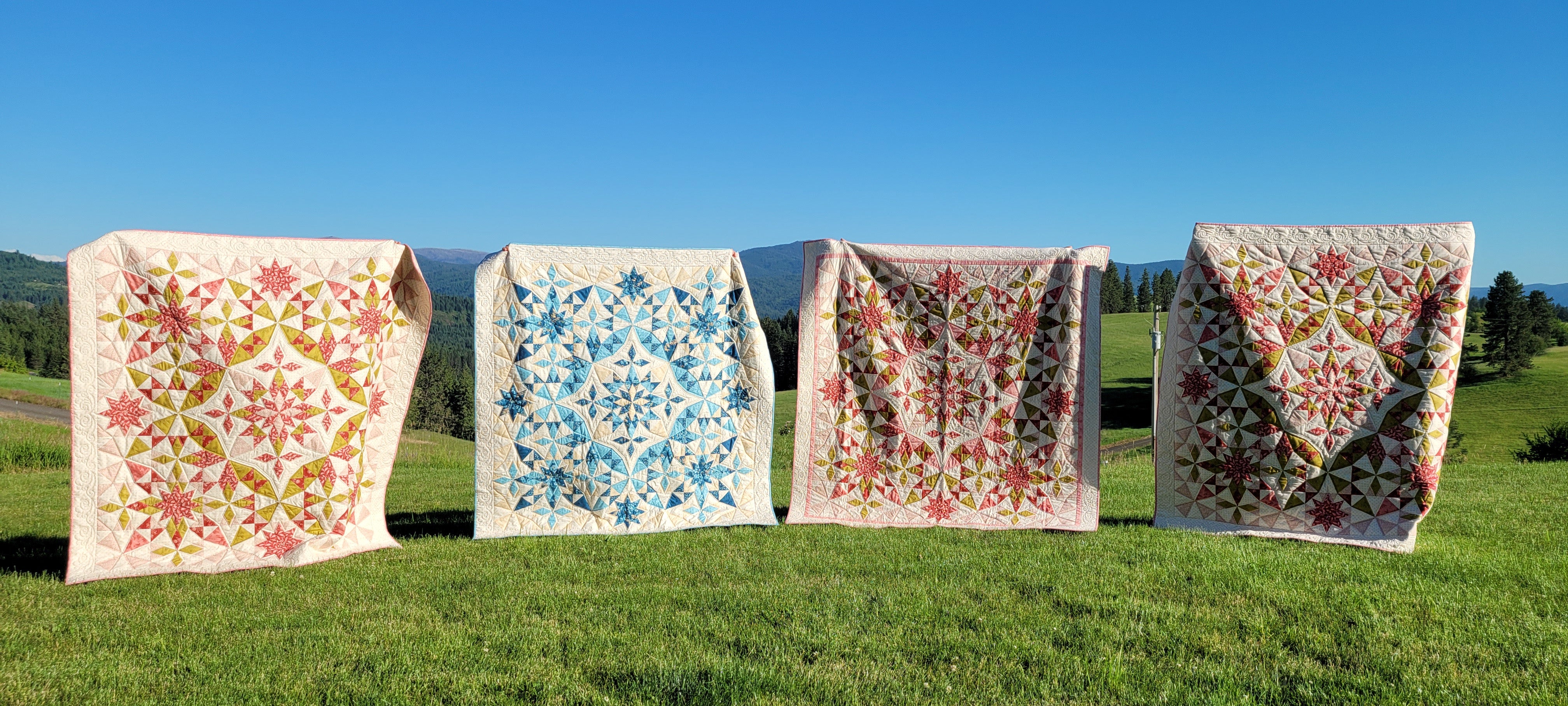 Sew Along: BLOCK 10, 11, 12, 13 & Finish Sewing North to Alaska by Featherweight