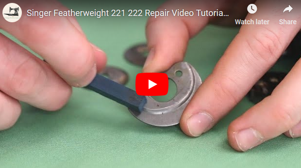 How to Smooth a Burr or Rust Spot on Hook Assembly, Tension Disks, etc.