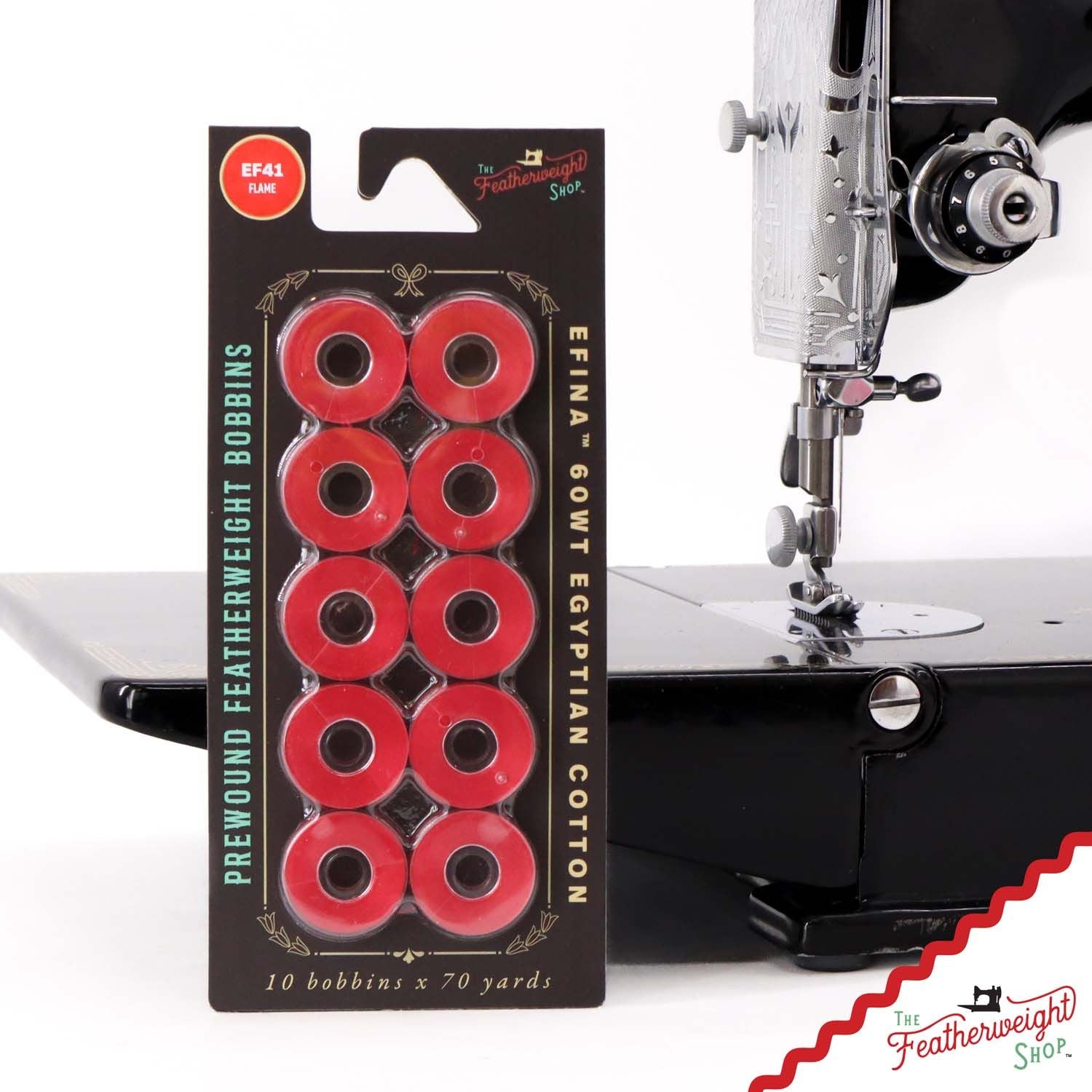Bobbins, EXCLUSIVE! PRE-WOUND Singer Featherweight 221 222 301 - Package of 10