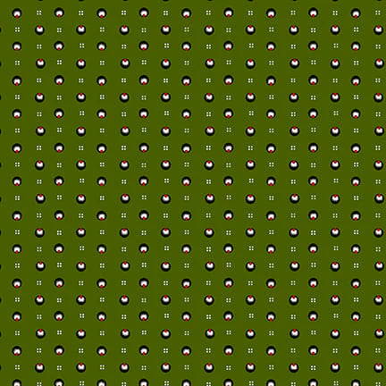 Fabric, My Childhood Christmas by Buttermilk Basin - Ditsy GREEN (by the yard)