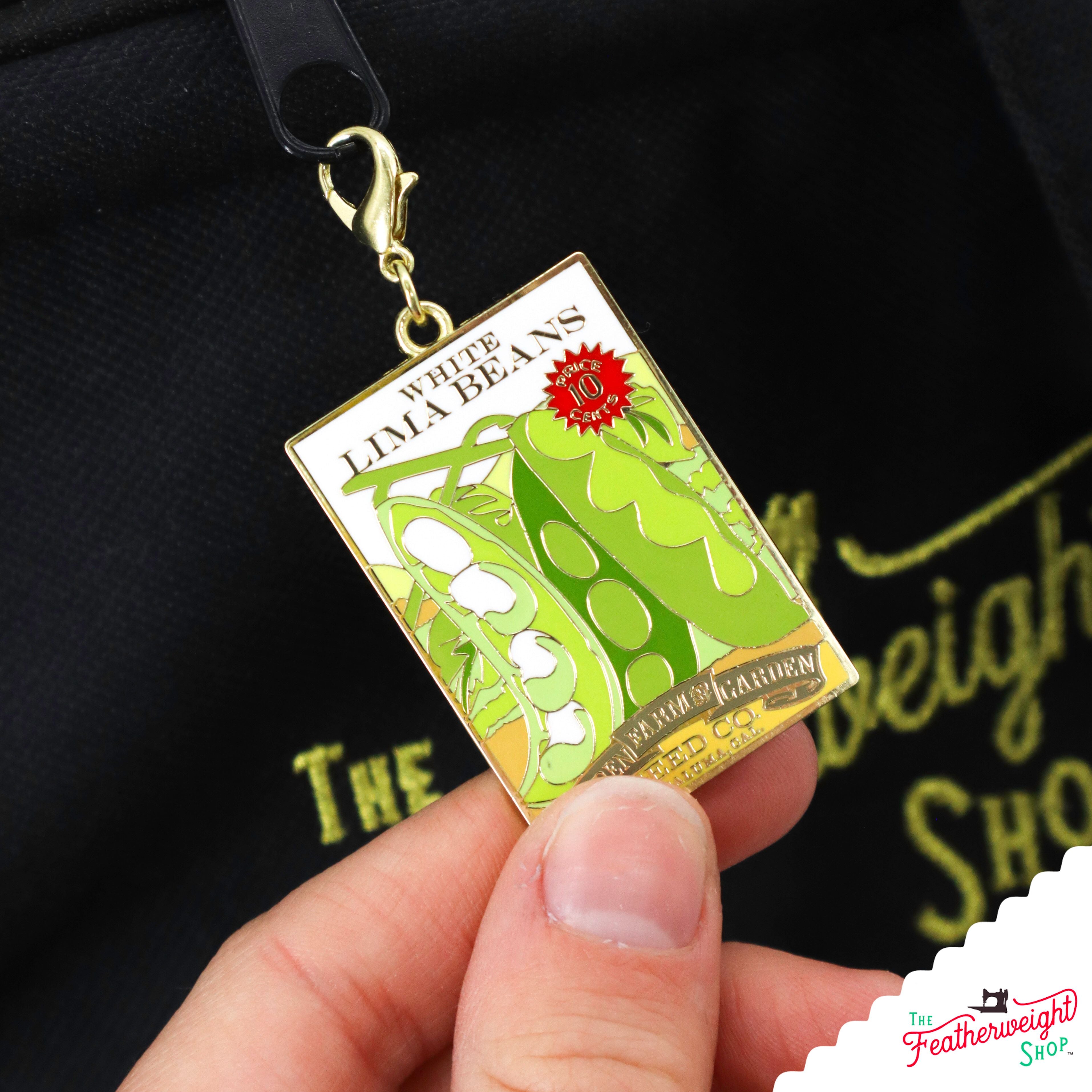 Enamel Charm Zipper Pull - TRACTOR & SEED by Cathe Holden