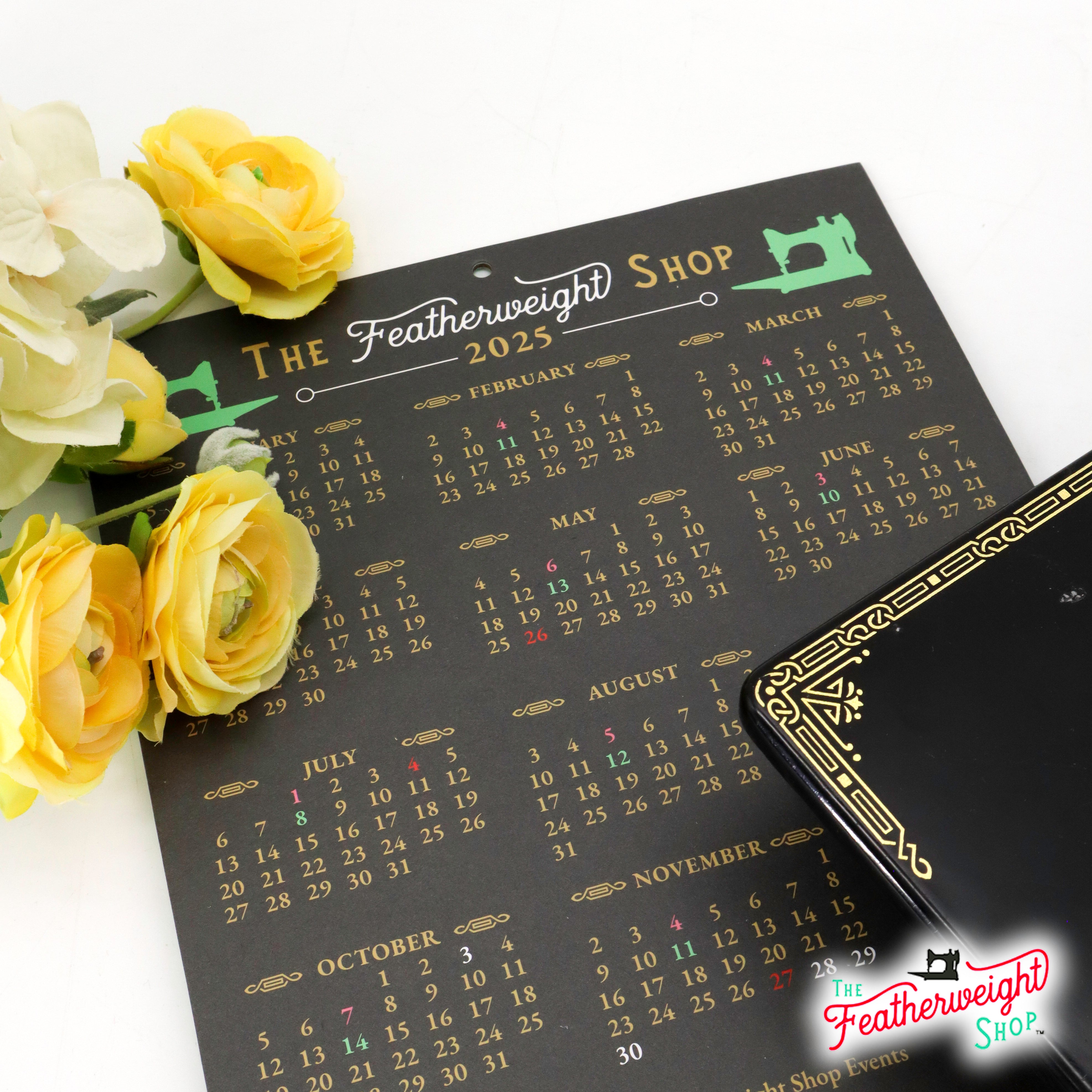 Calendar, Featherweight Shop 2025