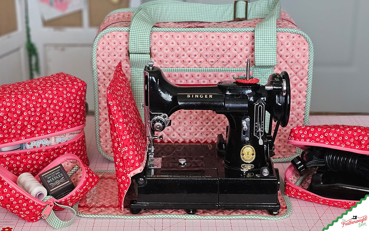Featherweight Stitcher's Suitcase & Feathered Friends ByAnnie, COMPLETE KIT to Sew