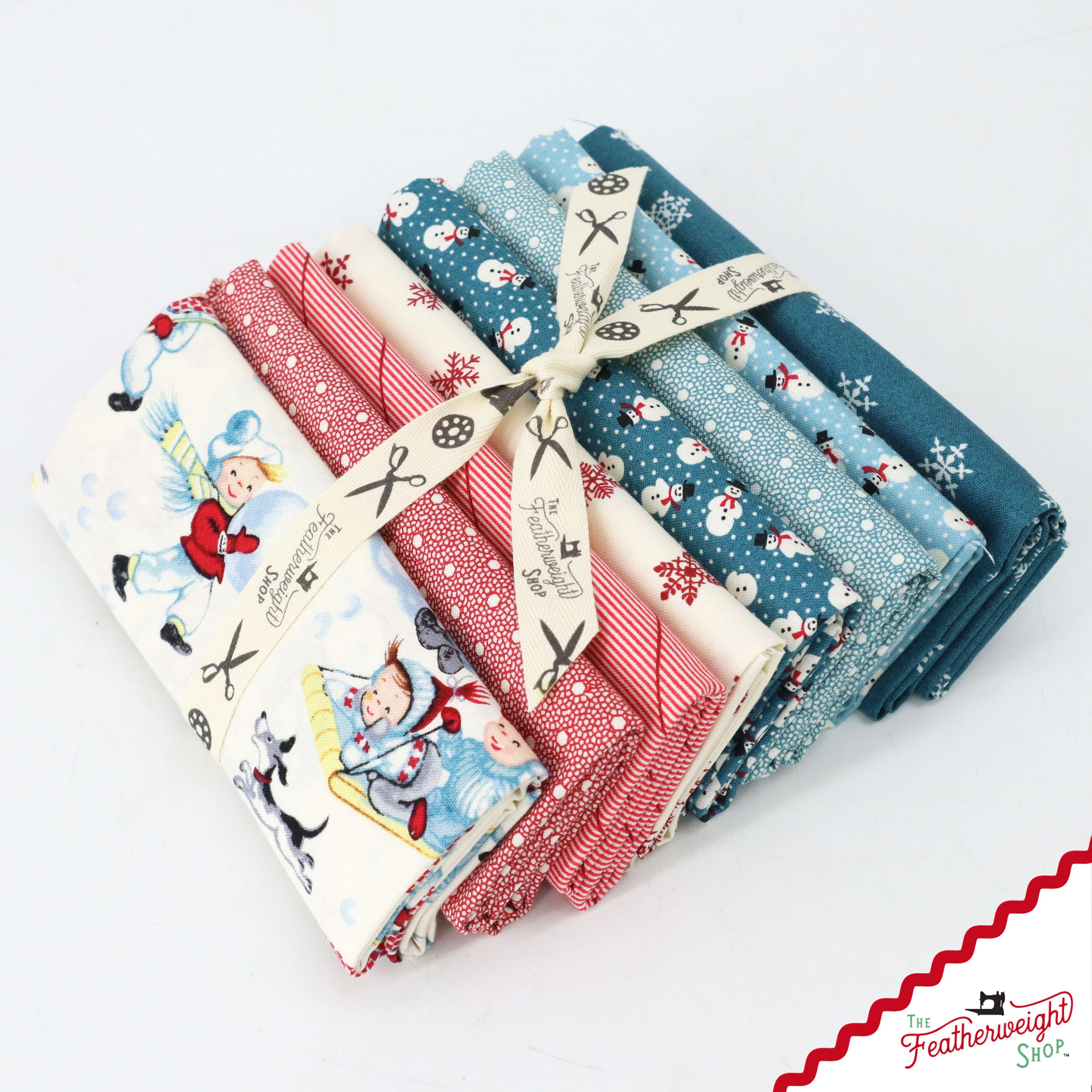 Fabric, Winter in Snowtown by Buttermilk Basin - FAT QUARTER BUNDLE