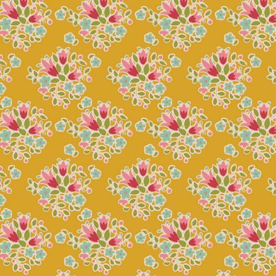 Fabric, Creating Memories by Tilda - LULU YELLOW (by the yard)