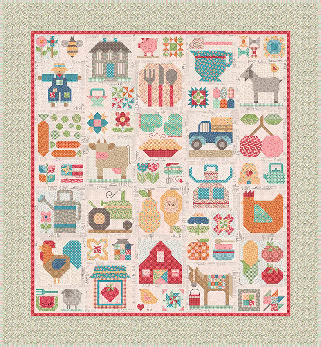 Quilt Kit, Boxed Set - Farmer's Daughter Farm Fresh Sew Along by Lori Holt