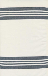 Fabric, 16-Inch Toweling by MODA - Panache Ivory with Charcoal Stripe (by the yard)