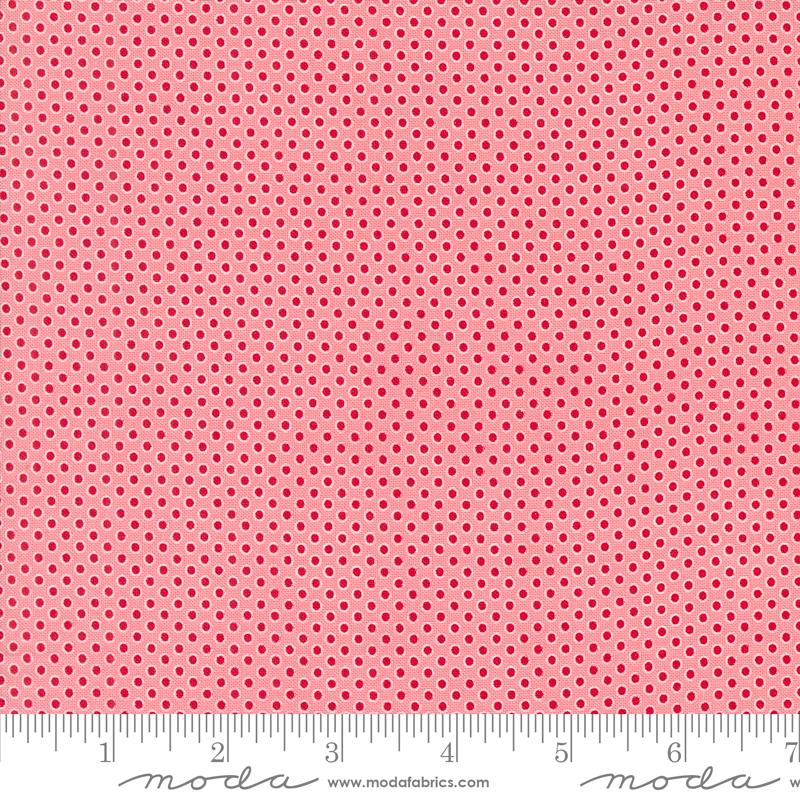 Fabric, Kitty Christmas Polka Dots by Urban Chiks - Pink CHEEKY (by the yard)