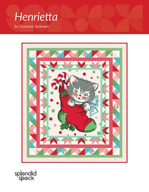 Quilt Kit, HENRIETTA Kitty Christmas Stocking