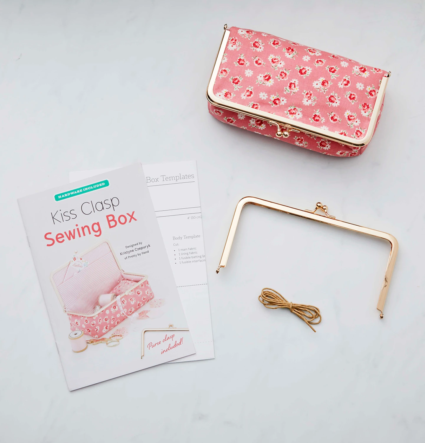 PATTERN, Kiss Clasp Sewing Box + Hardware Kit