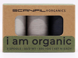 Load image into Gallery viewer, Scanfil Organic Cotton Thread Set Grays