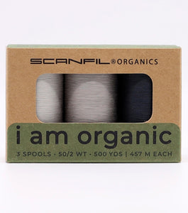 Scanfil Organic Cotton Thread Set Grays