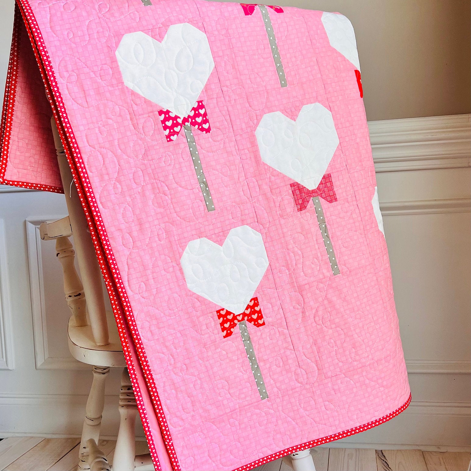 PATTERN, HEART POPS Quilt By My Sew Quilty Life