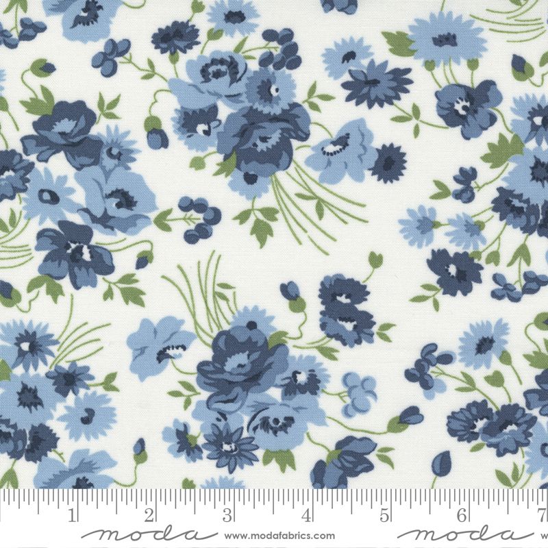 Fabric, Nantucket Summer by Camille Roskelley WIDE BACK 108" - Cream (by the yard)