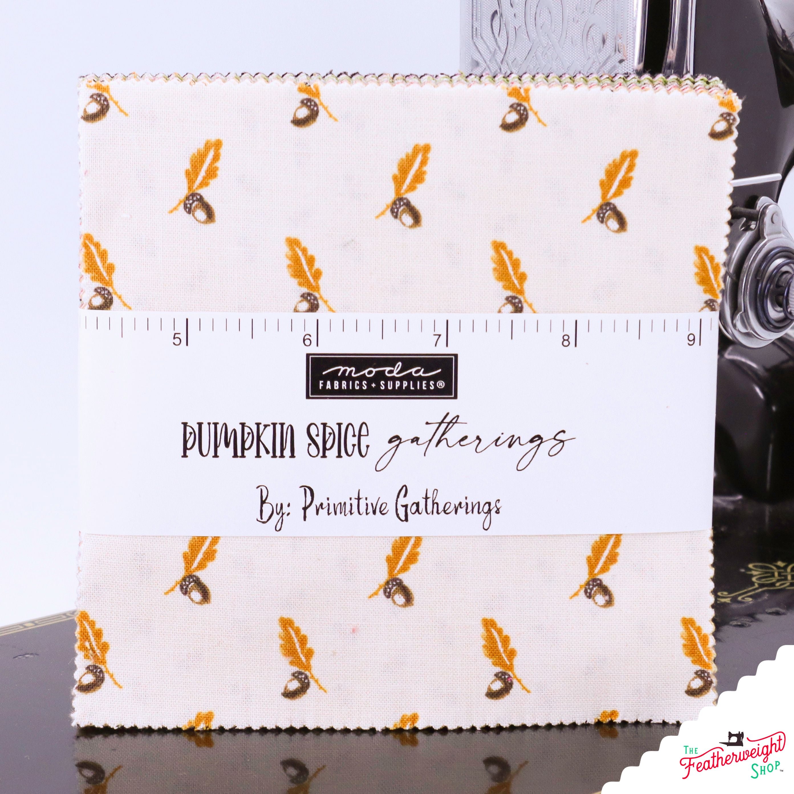 Fabric, Pumpkin Spice Gatherings - 5" CHARM PACK