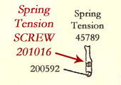 Screw, Bobbin Case Tension Spring Screw
