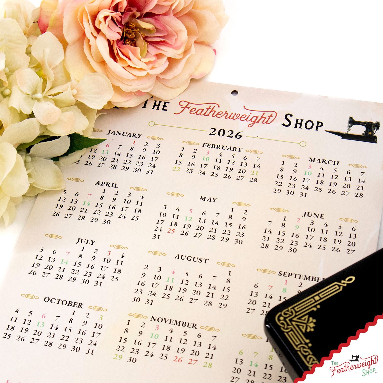 Calendar, Featherweight Shop 2026