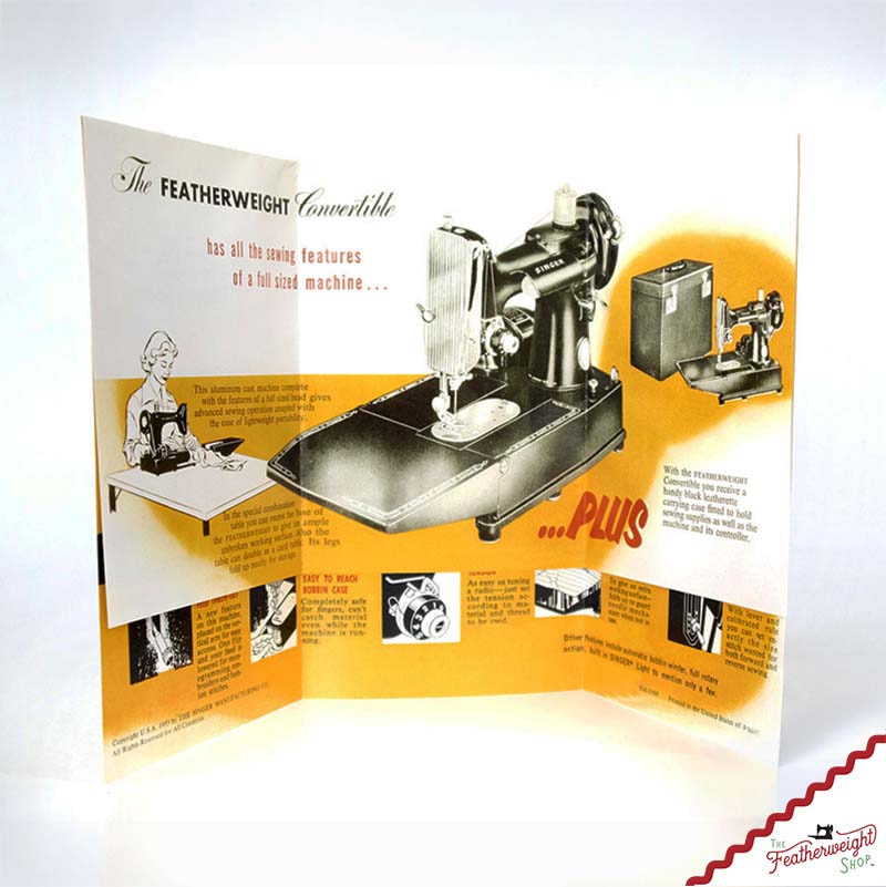Advertisement Leaflets, Replica Featuring the Singer Featherweight