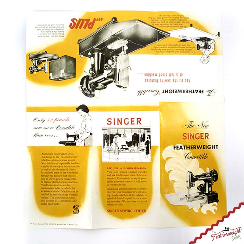 Advertisement Leaflets, Replica Featuring the Singer Featherweight