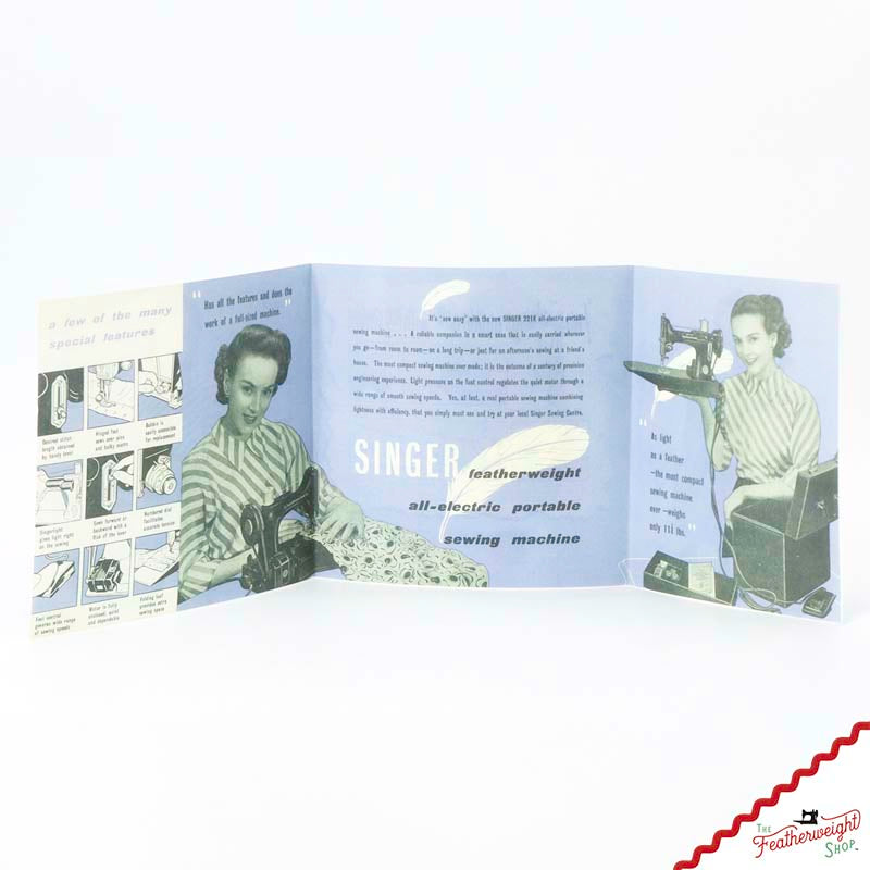 Advertisement Leaflets, Replica Featuring the Singer Featherweight