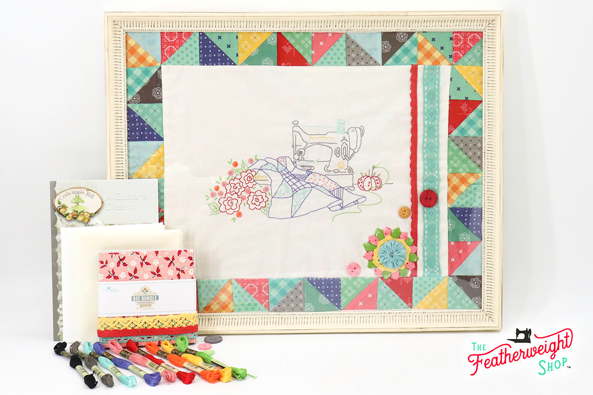 KIT, Lori Holt Sewing Happy Featherweight Embroidery + Pattern