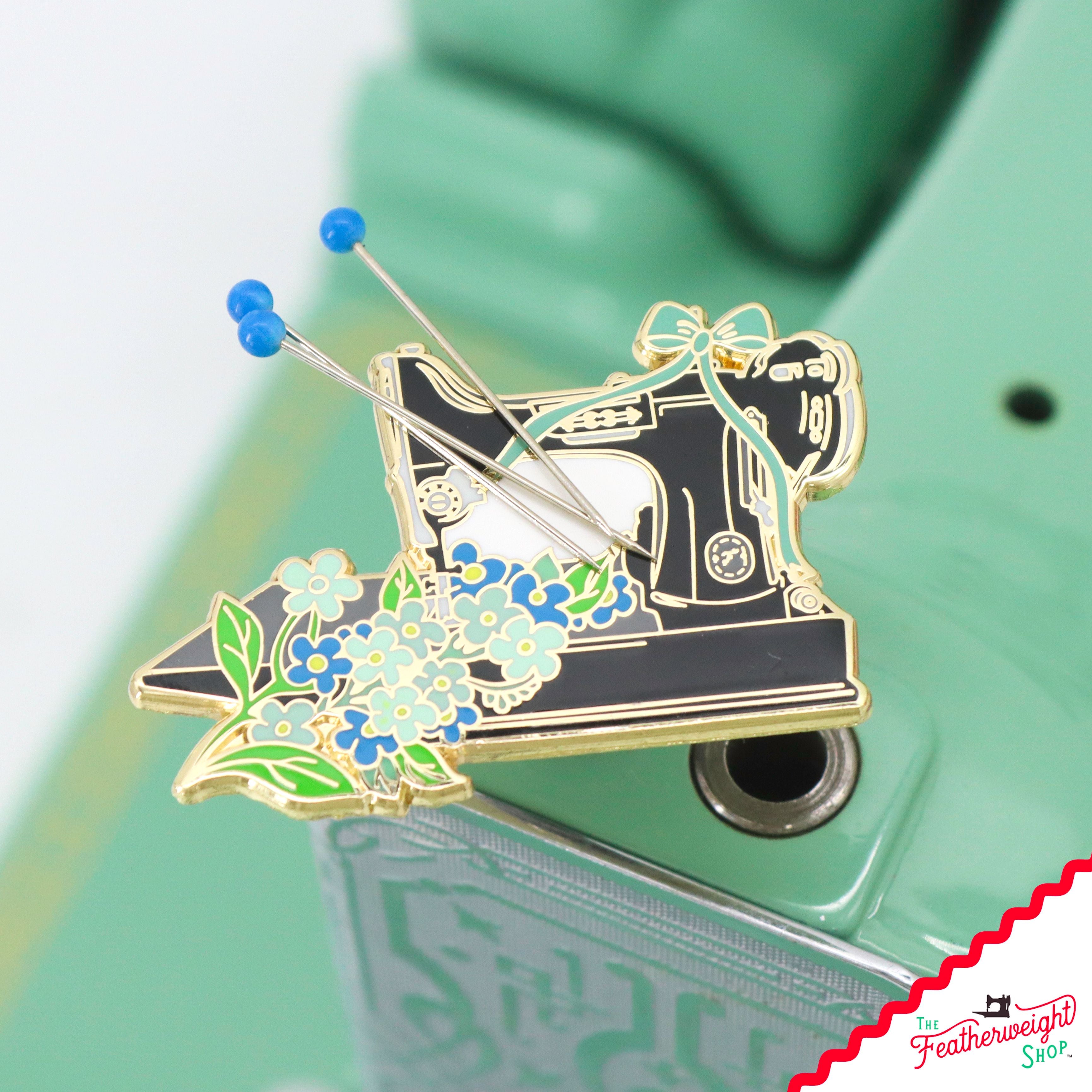 Needle Minder, PIN PAL - Singer Featherweight Forget-Me-Not