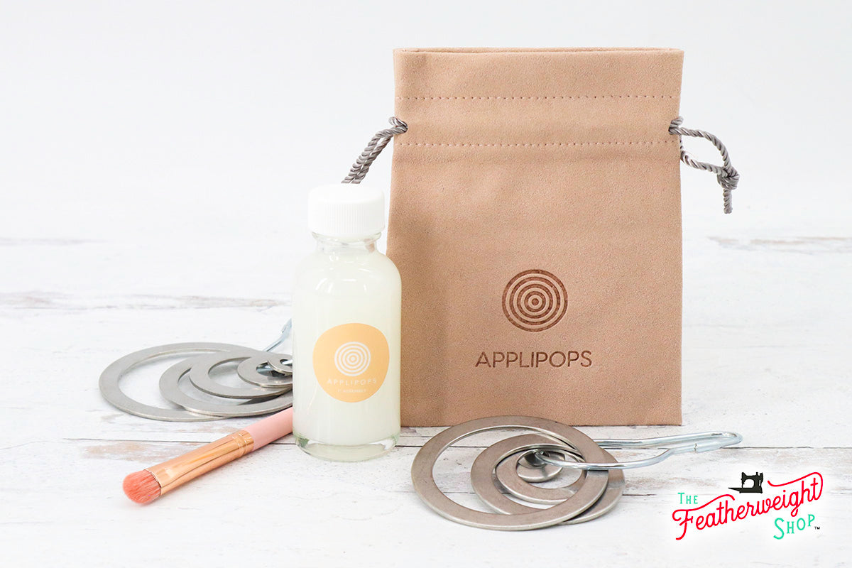 Applipops Applique Rings - 8-Circle Professional Pack + Starch & Brush