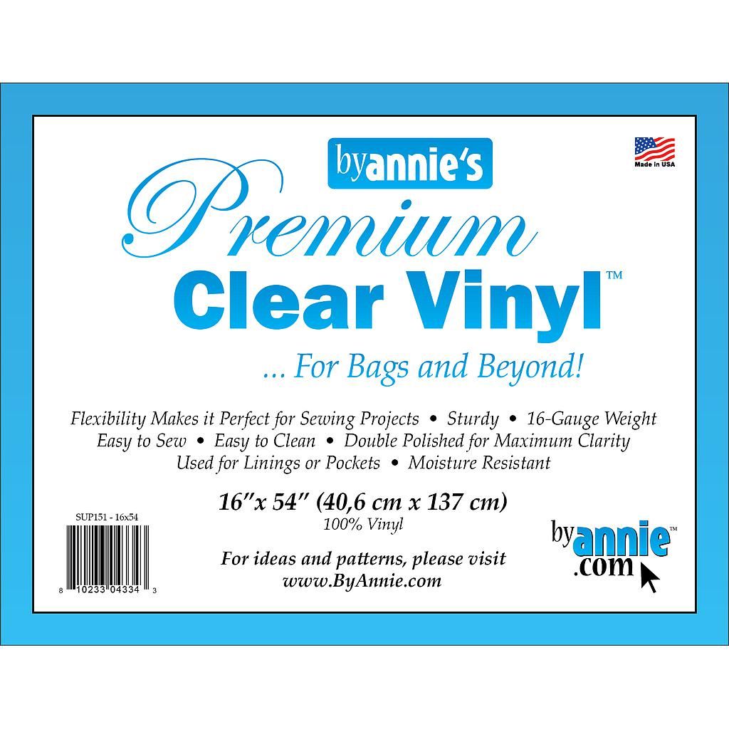 Premium VINYL by Annie 16" x 54" CLEAR