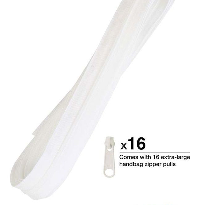 Zipper, WHITE Zippers by the Yard - 4 Yards