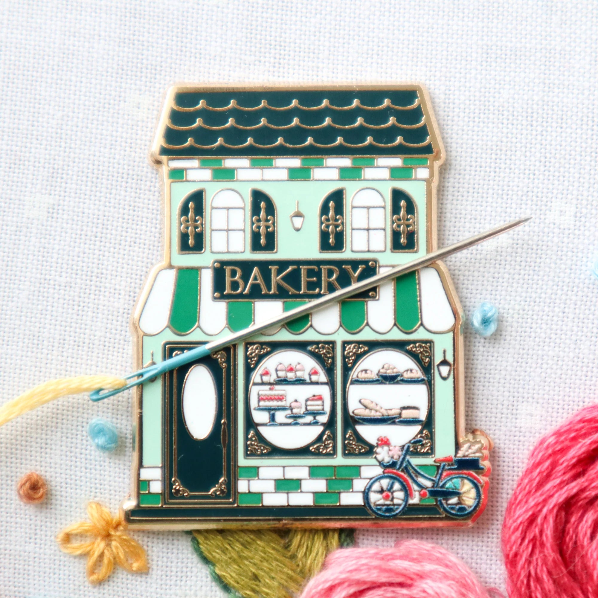 Needle Minder, BAKERY MAIN STREET by Flamingo Toes