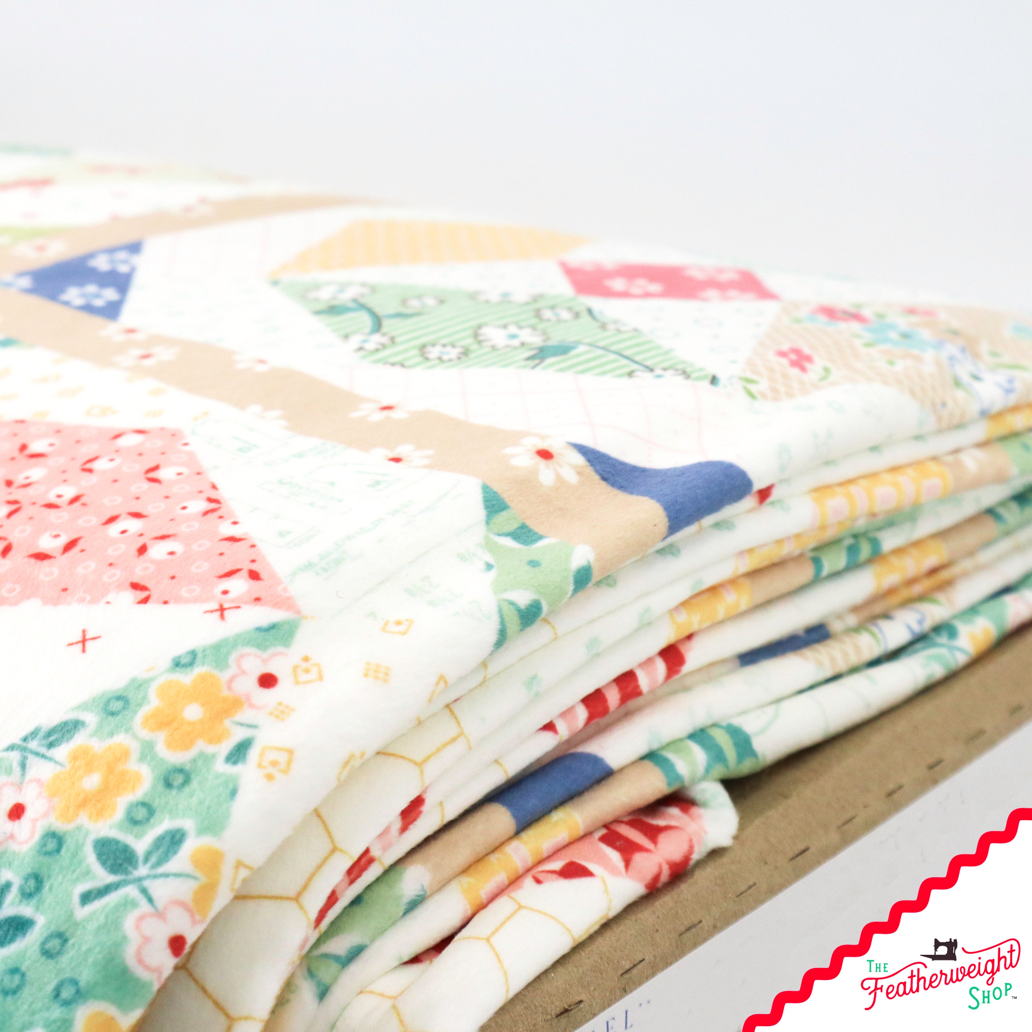 Fabric, Double Lush Velvet Bee Vintage by Lori Holt (by the yard)