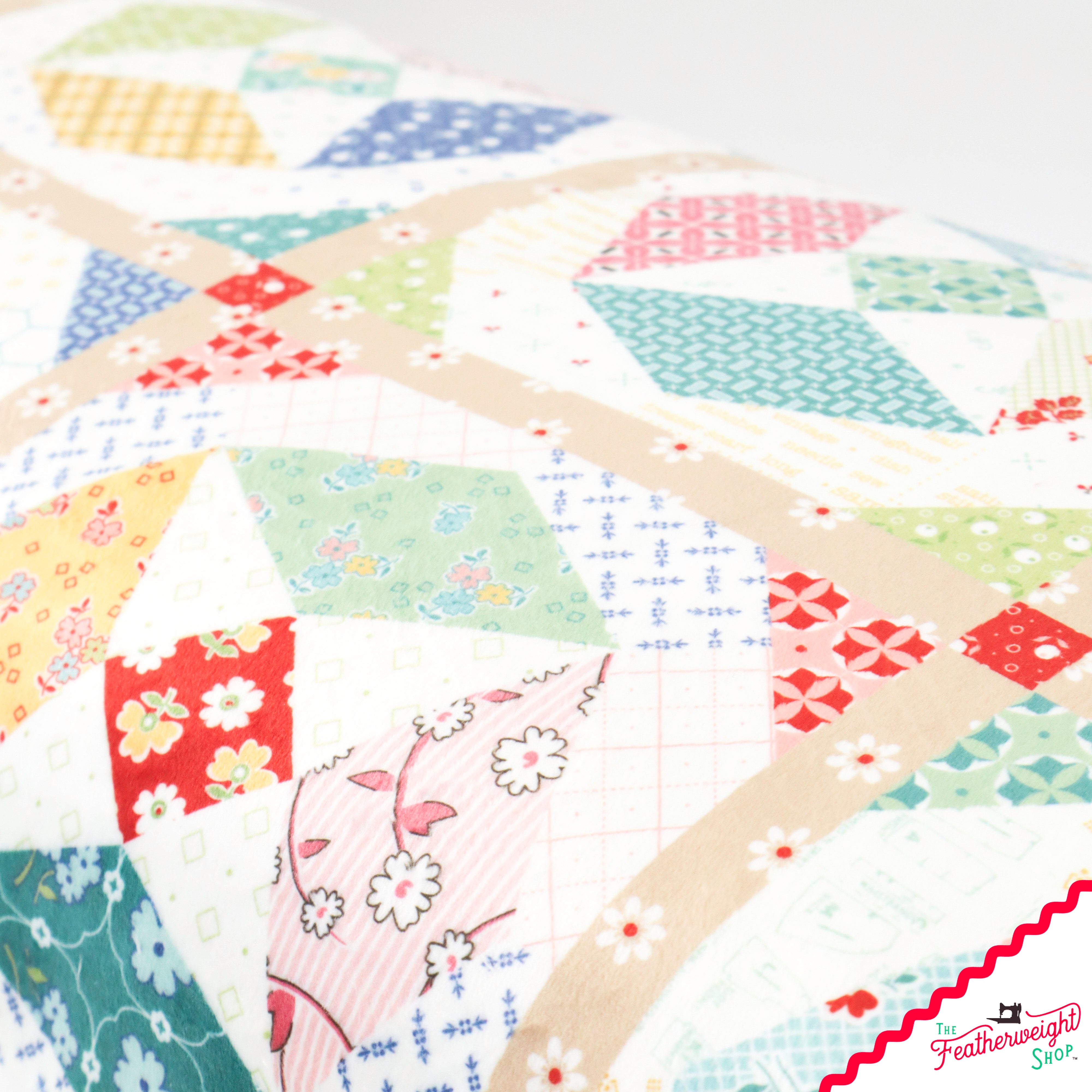 Fabric, Double Lush Velvet Bee Vintage by Lori Holt (by the yard)