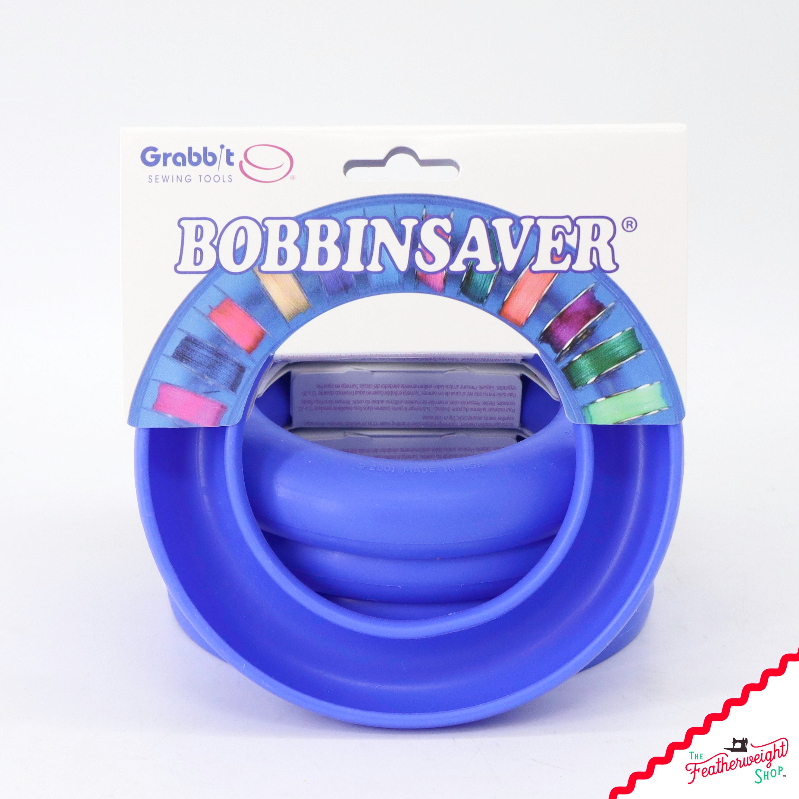 Bobbin Saver By GRABBIT - ROUND BLUE