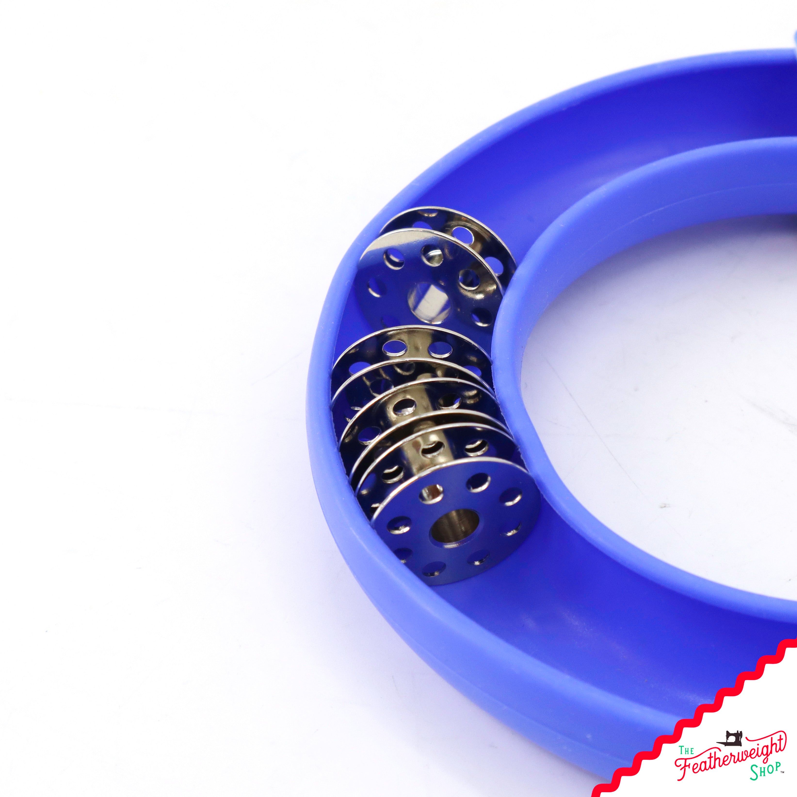 Bobbin Saver By GRABBIT - ROUND BLUE