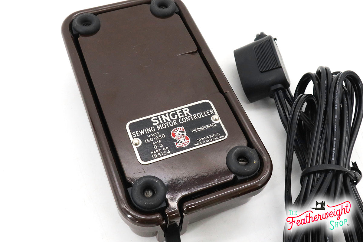 Foot Controller, Brown Singer (Vintage Original)