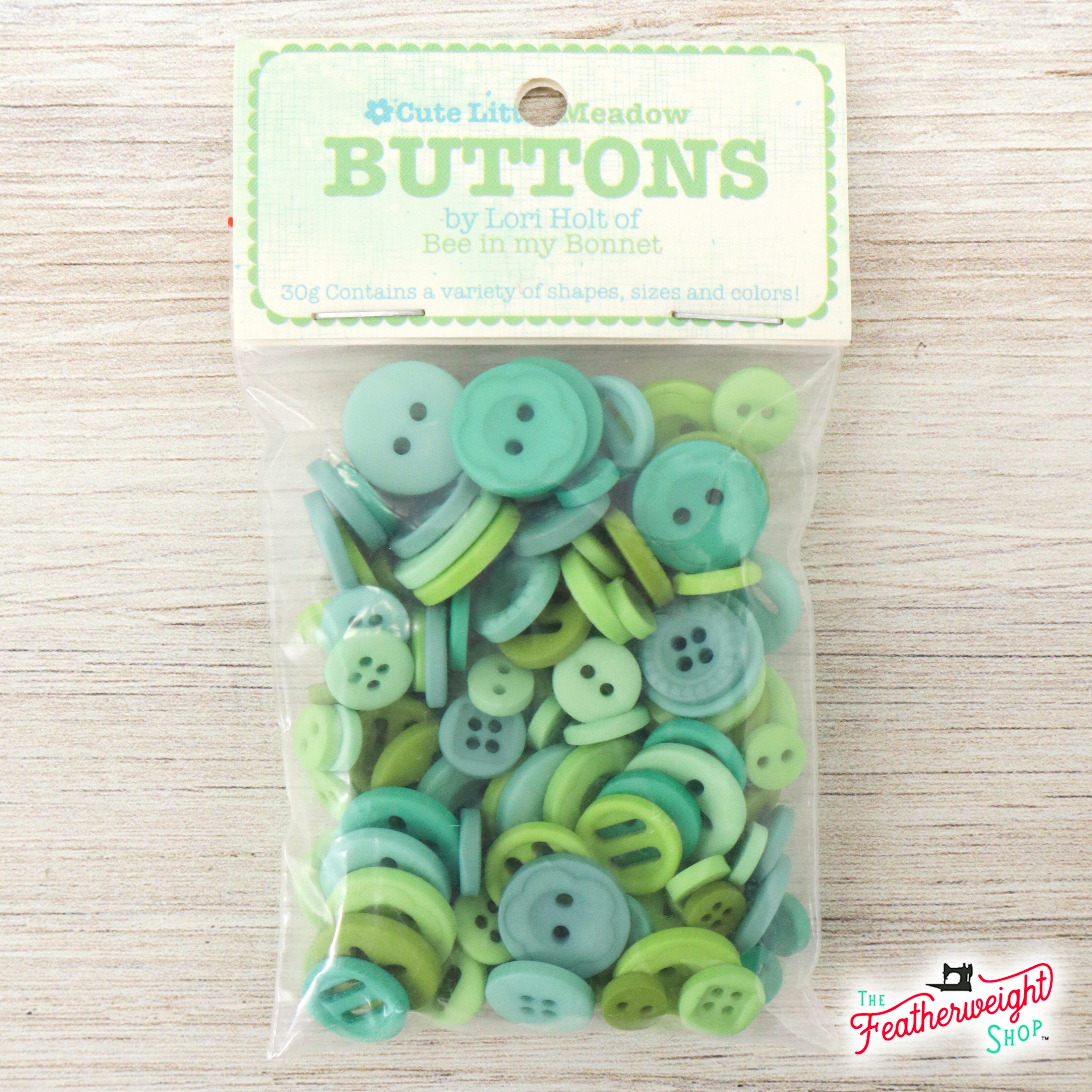 Buttons, Meadow Cute Little Button Packet by Lori Holt