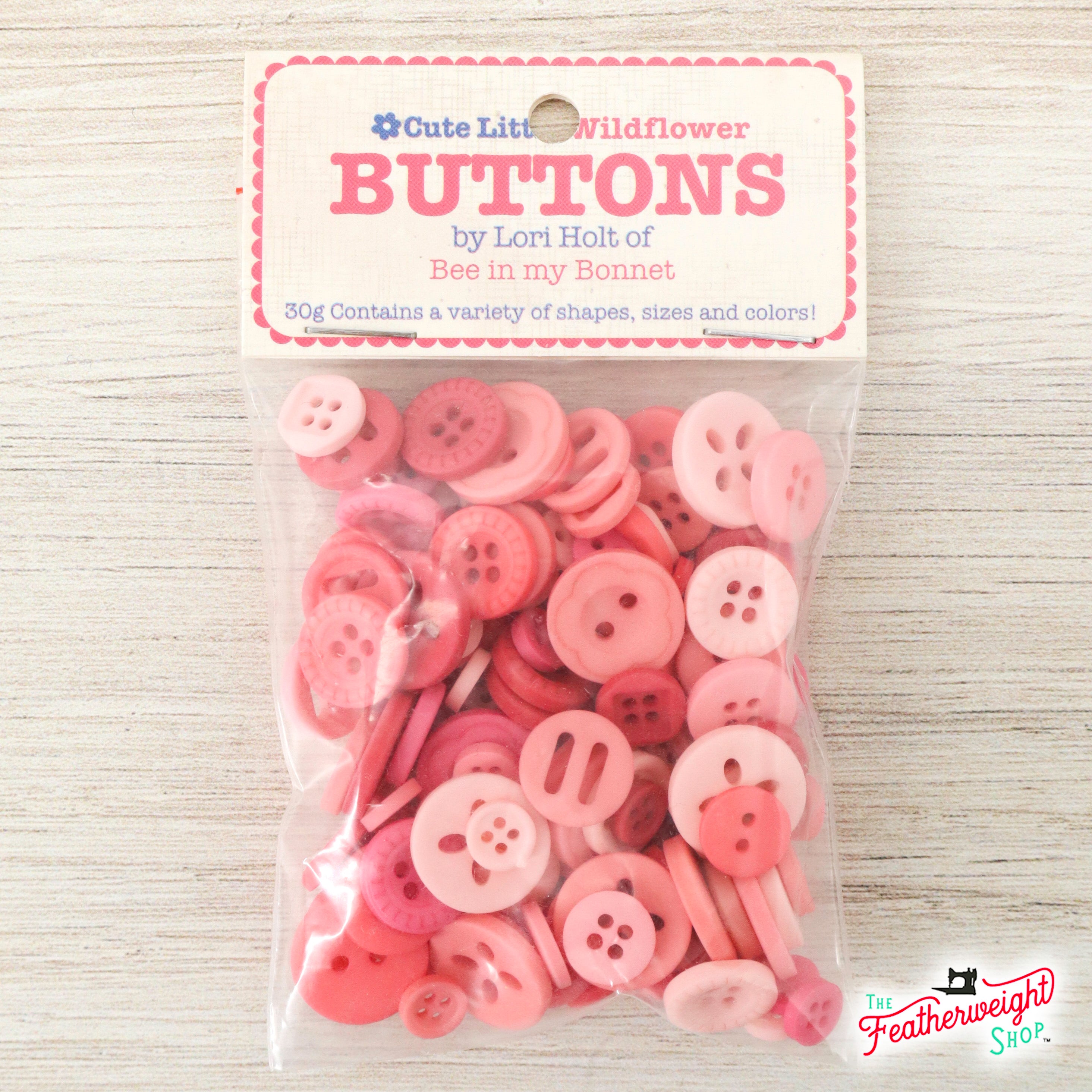 Buttons, Wildflower Cute Little Button Packet by Lori Holt