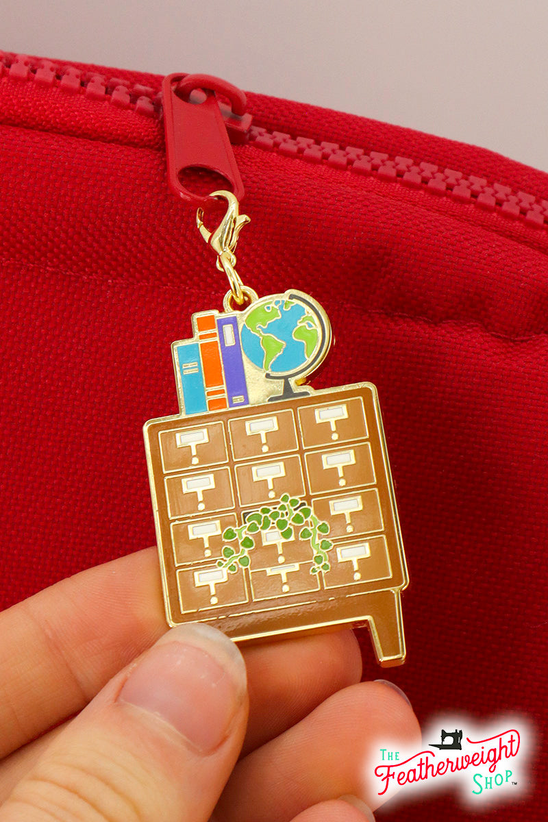 Enamel Charm Zipper Pull - CHAIR & CHEST by Cathe Holden