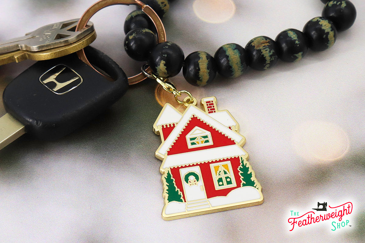 Enamel Charm Zipper Pull - HOME & STOCKING by Cathe Holden