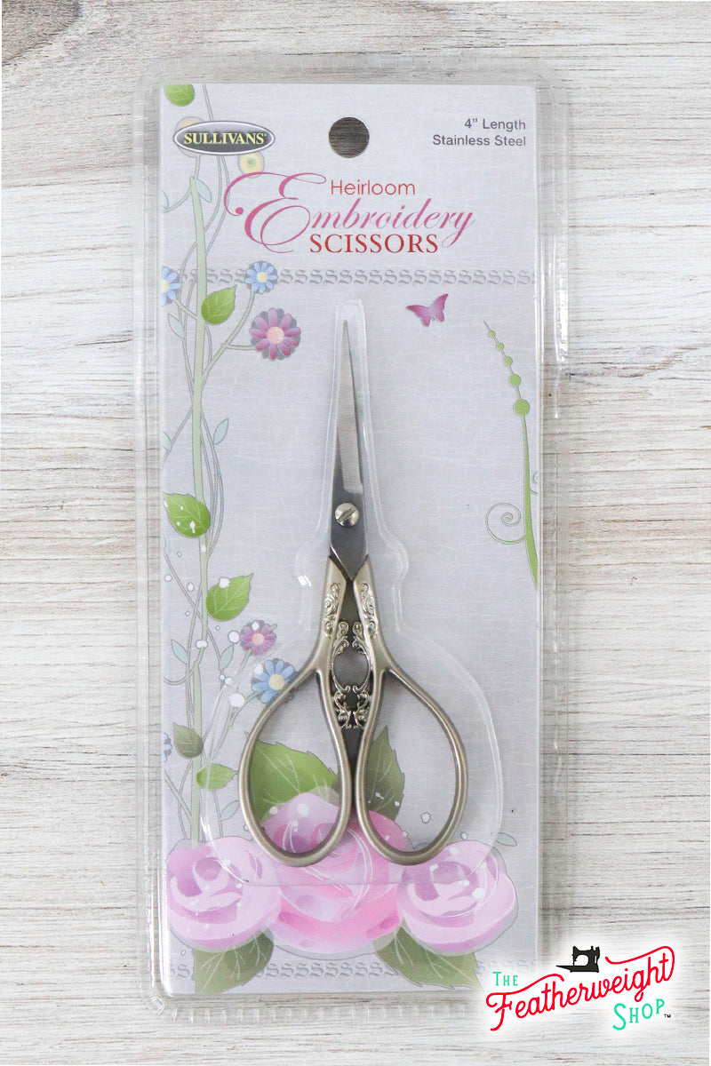 Scissors, Classy Sewing Embroidery Scissors - Pewter Teardrop