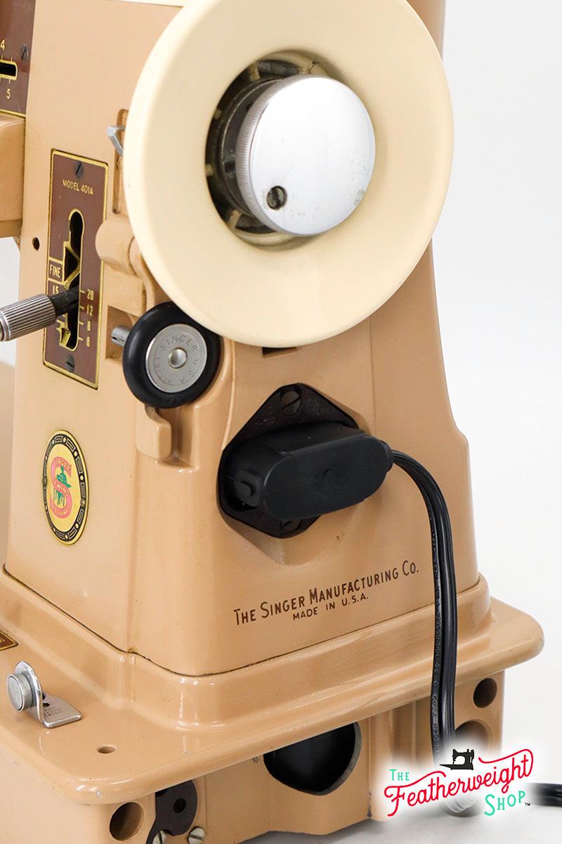 Cord Replacement, POWER CORD for a Singer 15-91, 301, 306K, 306W, 319, 401, 403, 404