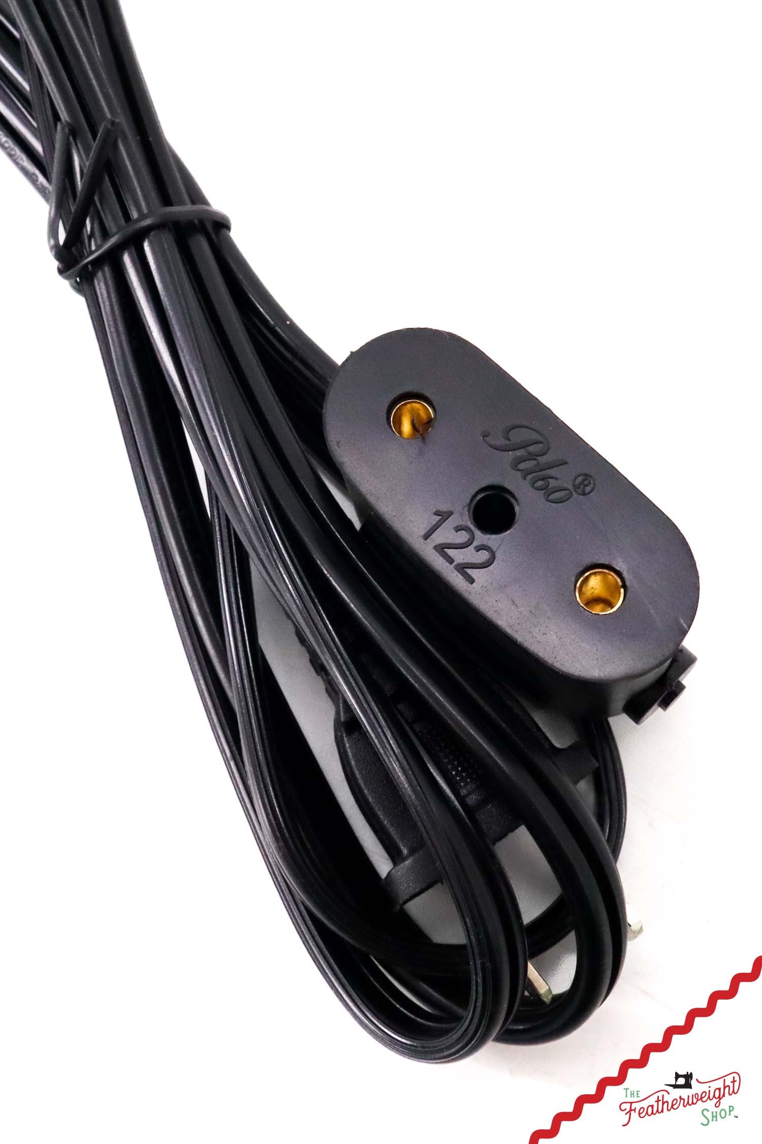 Cord Replacement, POWER CORD for a Singer 15-91, 301, 306K, 306W, 319, 401, 403, 404