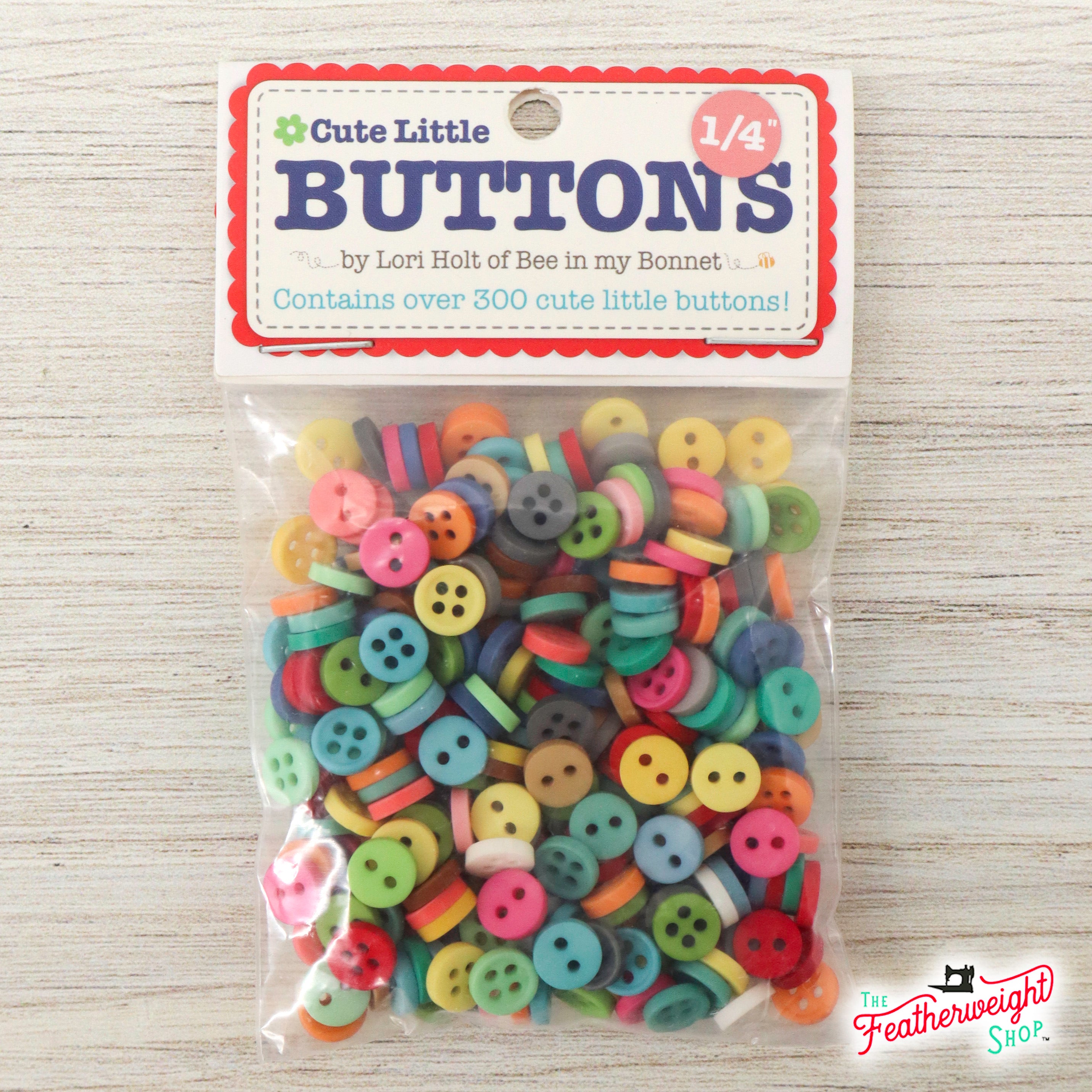 Buttons, 1/4" Cute Little Button Packet of 300 by Lori Holt