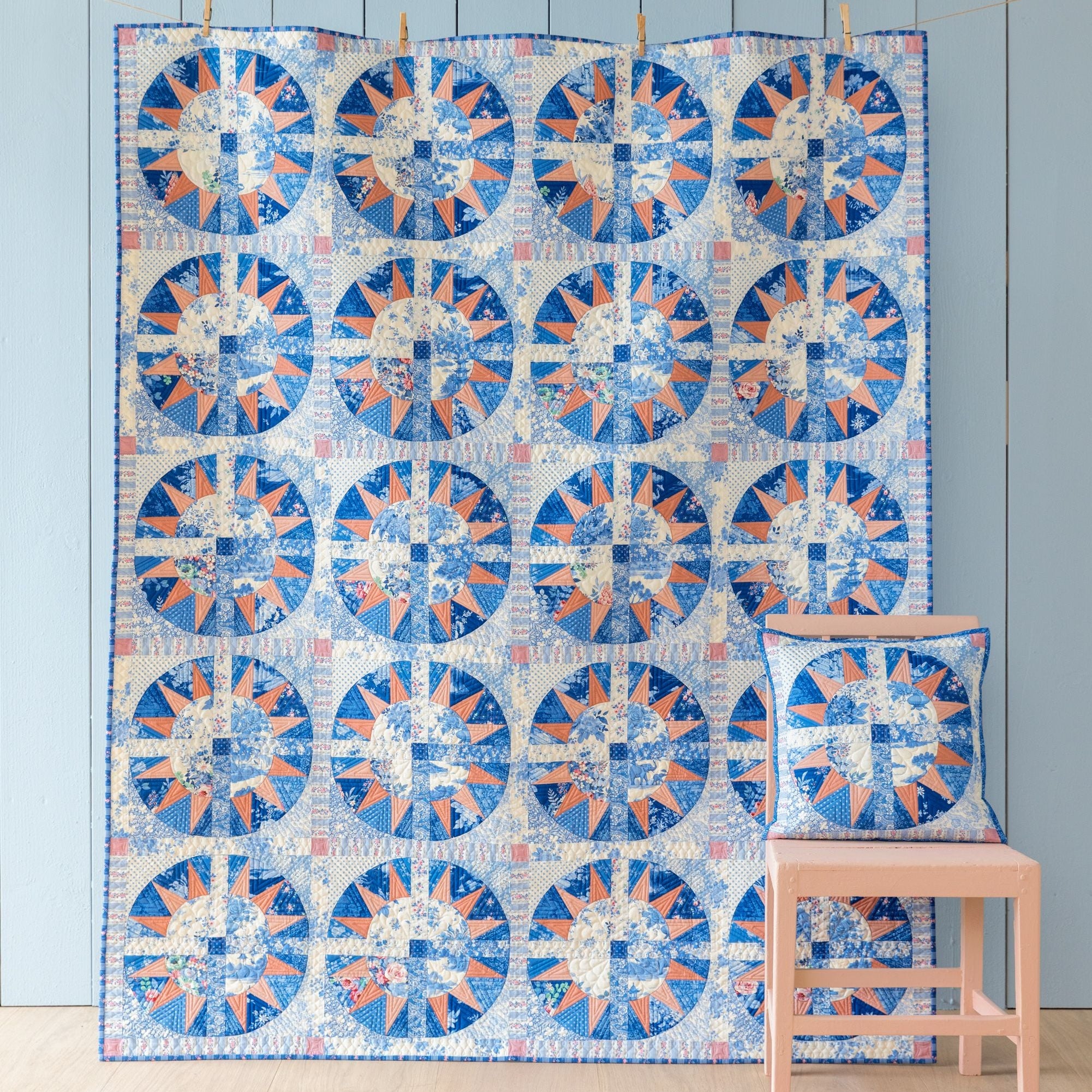 Fabric, SOMETHING BLUE Fat Quarter Bundle from Tilda Fabrics - 20 Pieces