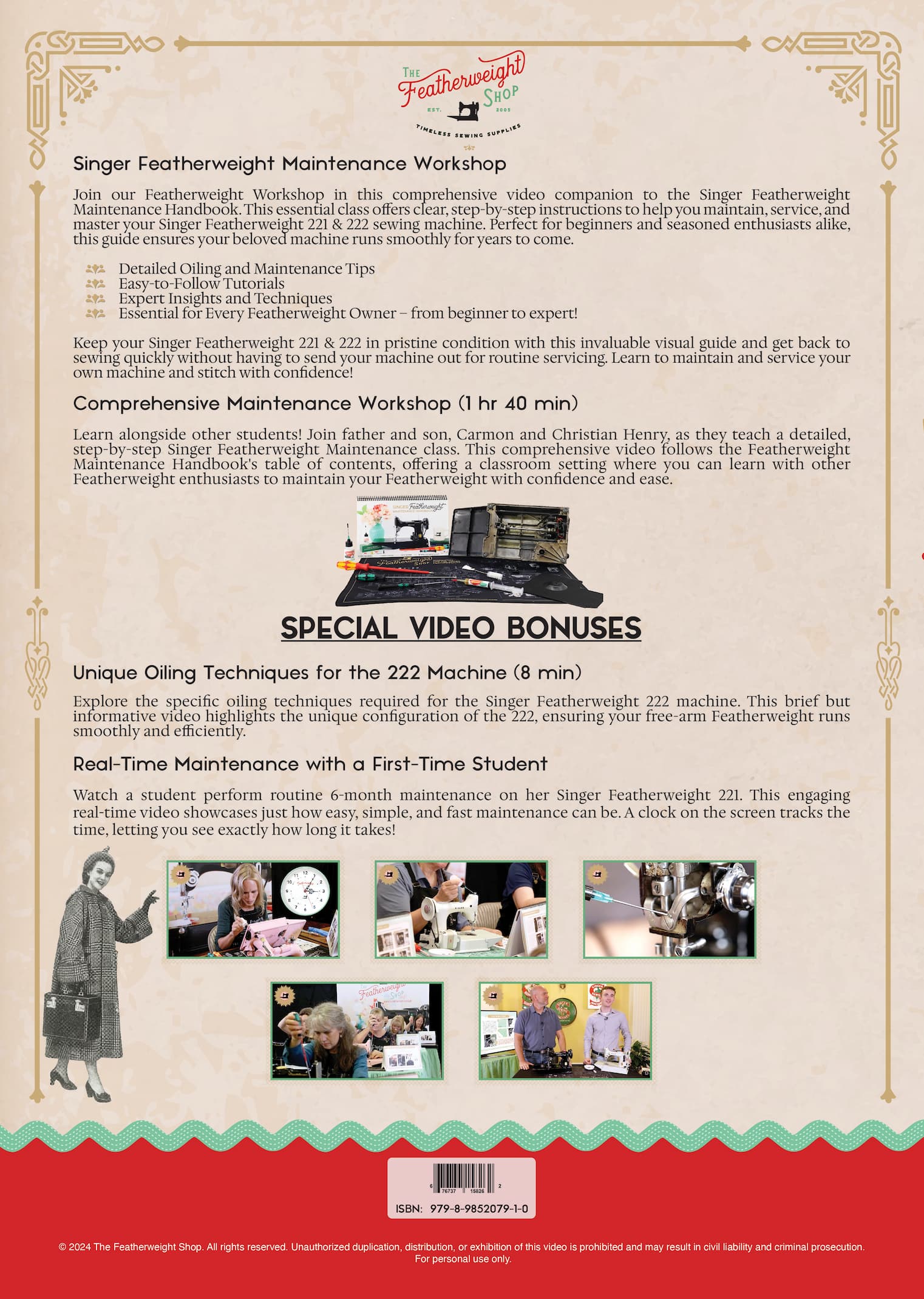 STREAMING, Singer Featherweight Maintenance Workshop - WATCH NOW