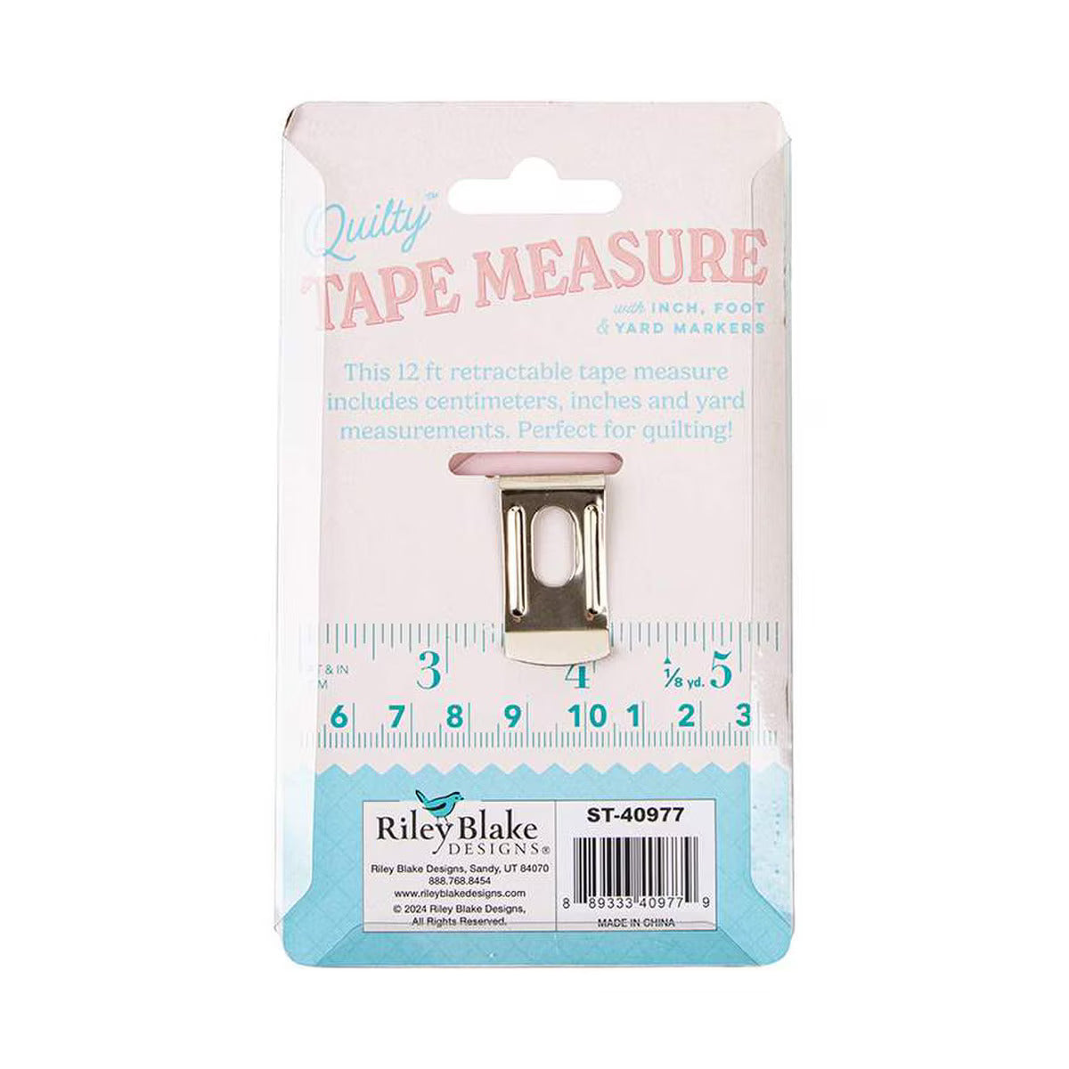 Tape Measure, Quilty 12" Retractable