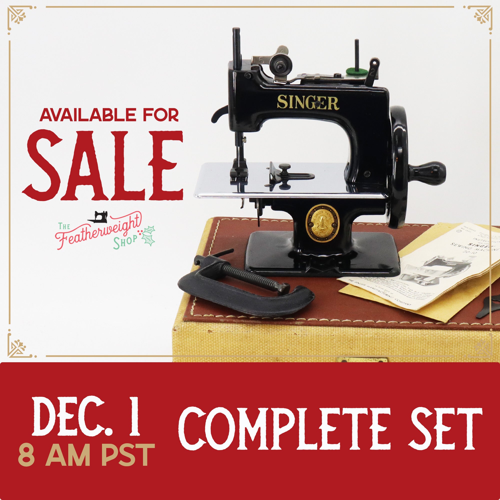 Singer Sewhandy Model 20-10 Black Complete Case Set – The