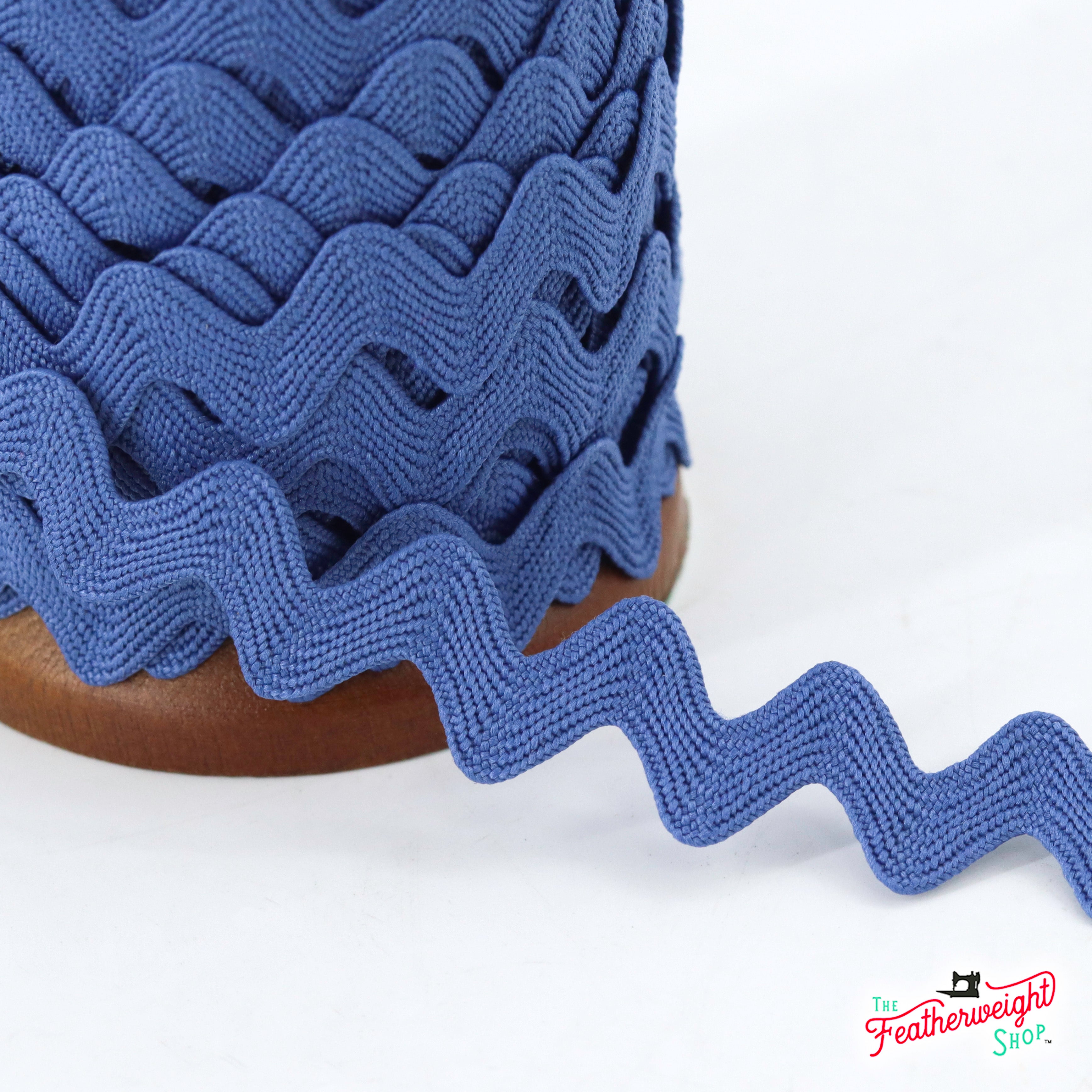 5/8" Inch DENIM VINTAGE TRIM Large RIC RAC by Lori Holt (by the yard)